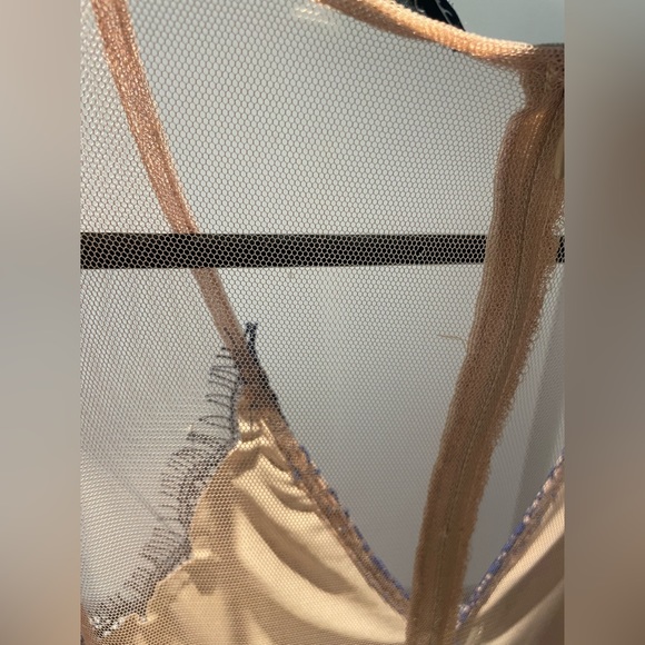 For Love & Lemon Small Antigua Mini Dress Blue - Picture 10 of 10